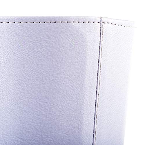 Haoun 2.6 Gallon / 10L Garbage Can,Cute Animal Pattern Trash Can Waterproof Leather Wastebasket for Bedroom Living Room - Cat - Thumbnail 5
