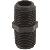Banjo NIP050-SH Polypropylene Pipe Fitting, Short Nipple, Schedule 80, 1/2" NPT Male, 1-3/4" Length