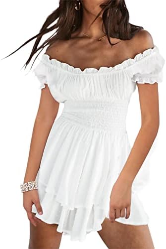 white short pirate dress Amazon.com: Yiulangde White Flowy Pirate Dress Women Fairy Costume Short Sleeve Corset Mini Romper Dress Sexy Y2k Off Shoulder Ruffle T-Shirt Dress : Clothing, Shoes & Jewelry