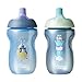 Tommee Tippee Spill-Proof Toddler Sportee Bottle Sippy Cup, 12+ months, Boy - 10 ounce, Pack of 4