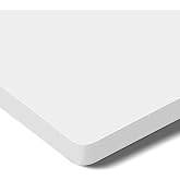 SANODESK One-Piece 1'' Thick 40x24'' Particle Board Table Top,White | Seamless Rectangular Particle Board for Standing Desk, Home Office, Desk Top DIY, Garage Workbench, Washer Dryer Countertop
