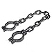 Plastic Prison Wrist Shackles Handcuffs Chain Links Toys for Halloween Haunted Home Cosplay Costume Party Decoration Prop Supplies