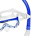 WACOOL Snorkeling Snorkel Diving Scuba Package Set Gear for Kids Youth Junior Anti-Fog Coated Glass with Silicon Mouth Piece Purge Valve and Anti-Splash (DarkBlue)