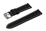 SWISS REIMAGINED Hypoallergenic Ecologically Tanned Calfskin Leather Watch Band with Titanium Buckle