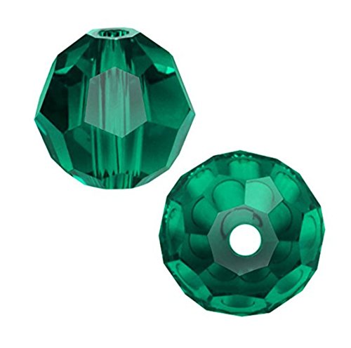 6pcs Authentic 8mm Swarovski Crystal 5000 Round Crystal Beads Swarovski Beads (Emerald) SWA-R824