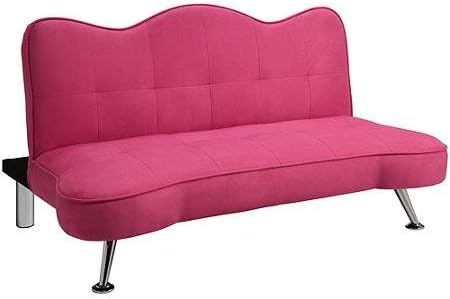 Dorel Home Products Rose Junior Microfiber Sofa-Lounger, Pink