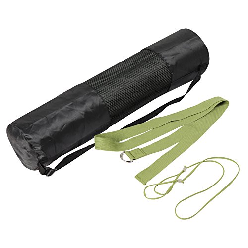 FrenzyBird Eco-Friendly,Reversible,Non-Slip,Double-Sided TPE Yoga Mat with Stretch Strap,Carry Strap and Mat Bag, Free of PVC and Other Harmful Chemicals, Extra-Thick,Ideal for Yogis
