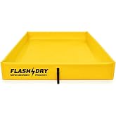 FLASHDRY Portable Spill Containment Berm, Folding Duck Pond, 4'' x 4'' | Reusable Oil, Fuel, Chemical Spill Containment Tray, UV-Resistant PVC, Heavy-Duty, Easy Setup, Garage &amp; Industrial Use