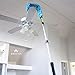 EVERSPROUT 20+ Foot High Reach Flexible Microfiber Ceiling & Fan Duster | Bendable to Clean Any Fan Blade | Removable & Washable Brush Head |5-to-12 Foot 3-Stage Lightweight Aluminum Extension Pole