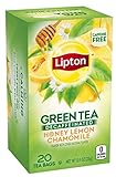 Lipton Green Tea Honey Lemon Tea Bags, 20ct(Case of 2)