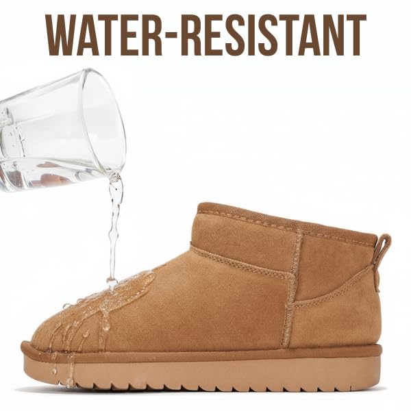 Project Cloud 100% Genuine Leather Ankle Boots for Women - Water Resistant with Memory Foam Insole Winter Boots for Women - Trending Shoes & Comfortable Women's Ankle Boots (Hippy)