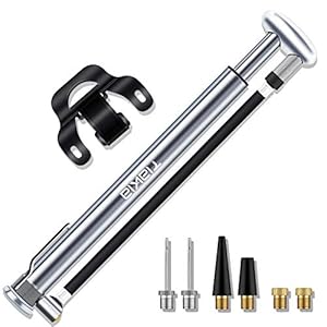 Tiakia Mini-fietspomp, draagbare luchtpomp, 210 psi, hoge druk, handpomp, klein en licht, compact, voor Presta- en…