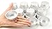 KitchenDance Disposable Aluminum Mini Baking Cups/Dessert Cups- 1-1/2 oz Capacity- Pack of 100 (With Lids, Silver)