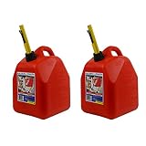 Scepter 5 Gallon EPA and CARB Ameri Can Gas Can w/Spill Proof Spout (2 Pack)