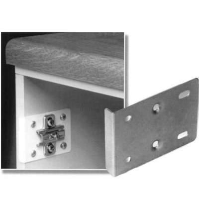 Home Fittings Kitchen Door Hinge Repair Plates (Pack of 2, Metal, Unfinished)