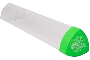 MONSTER PROTECTORS Monster TCG Gaming Prism Playmat Tube (Green) - Easy in and Out Design- Store Your Card & RPG Playmats Better- for Pokemon Yugioh MTG Magic The Gathering DND Dungeons Dragons