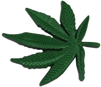 MARIJUANA LEAF Belt Buckle- Green