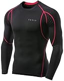 Tesla TM-MUD11-KKR_Large Men's Long Sleeve T-Shirt Baselayer Cool Dry Compression Top MUD11