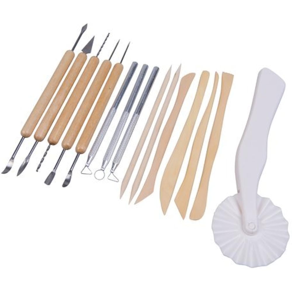 Pottery Ceramic & Tools Tool Starter Kit 15Piece 26Tool Beginner