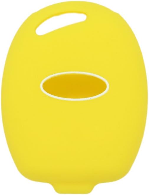 BROVACS Silicone Cover Protector Case Holder Skin Jacket Compatible with FORD 3 Button Remote Key Fob CV2707 Yellow - Image 3