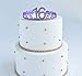 16th Birthday Purple Tiara and Sash, Purple Satin Sash and Crystal Rhinestone Birthday Crown for Happy 16th Birthday Party Supplies Favors Decorations Gifts Cake Topper