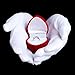 Paxcoo 6 Pairs White Cotton Gloves for Cosmetic Moisturizing Coin Jewelry Inspection Hand Spa – Medium Size