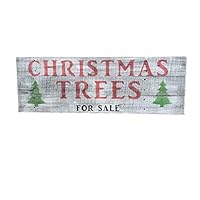 Christmas Tree for Sale Sign - Reclaimed Rustic Wood (Whitewash)