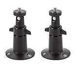 Wasserstein Adjustable Metal Wall Mount Compatible with Arlo Ultra, Pro, Pro 2 Pro 3 & Other Compatible Models (2-Pack, Black)