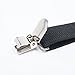 ESUPPORT Kids Y-Style Adjustable Elastic Sturdy Metal Clips PU Leather suspender Black