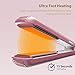 KIPOZI Hair Straightener 1 Inch Titanium Plates Professional Flat Iron with Adjustable Temperature Suitable for All Hair Types Makes Hair Shiny and Silky Heats Up Fast Dual Voltage Rose Pinkthumb 3