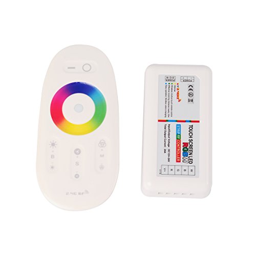BTF-LIGHTING Mi.Light 2.4G Touch Screen RGBW Controller Wireless Remote for 5050 3528 RGBWW RGBCW LED Strip Light DC12-24V 18A