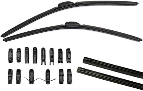 FMS 26/17 Windshield Wiper Blades All-Season Frameless OE Replacement (Set of 2)