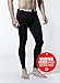 CLSL TM-oldP33-BB_Large Tesla Men's Thermal Wintergear Compression Baselayer Pants Leggings Tights P33