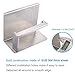 APLusee Brushed Nickel Toilet Paper Holder with Phone Shelf, 304 Stainless Steel Toilet Tissue Roll Holder, Wall Mounted Bathroom Paper Roll Dispenser