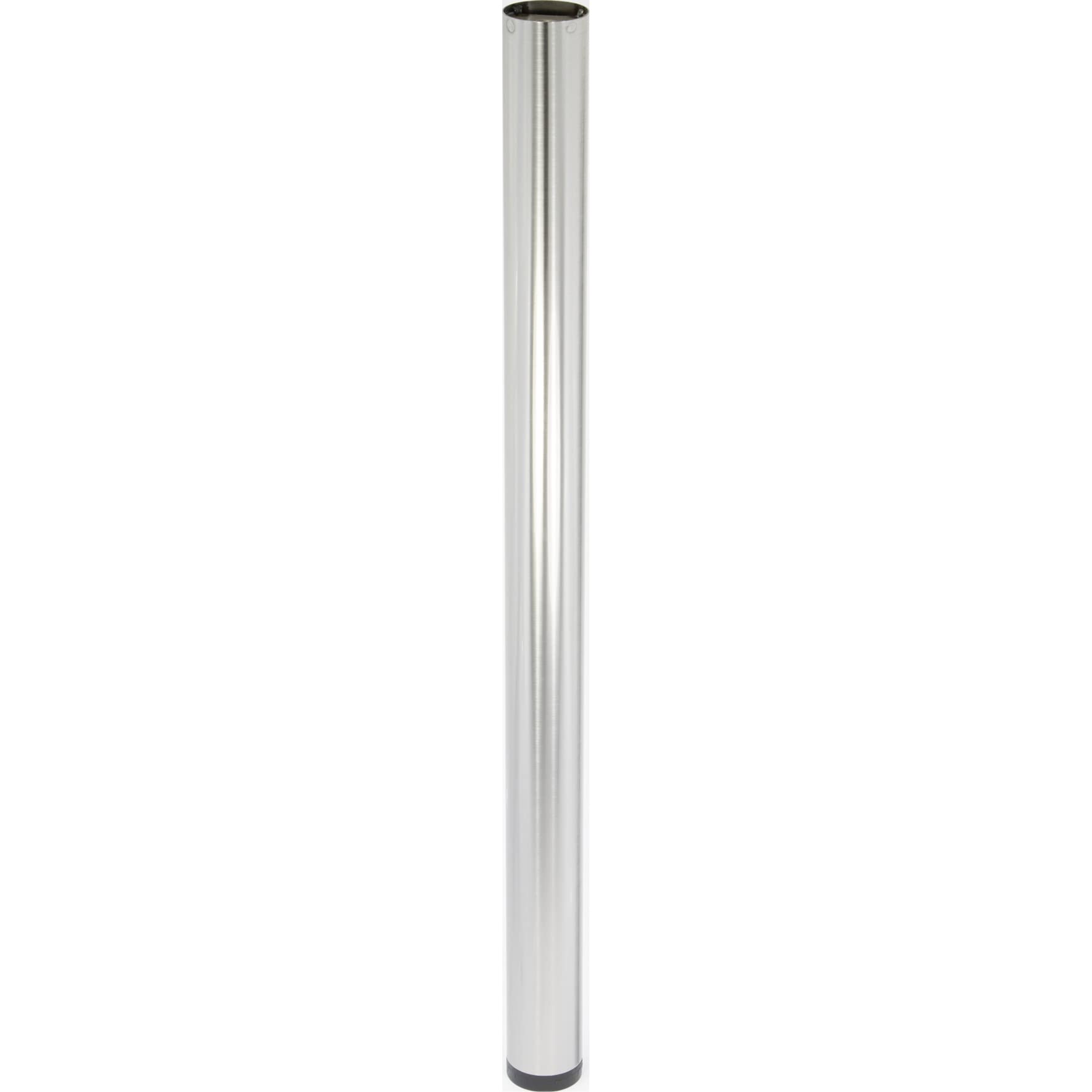 WAGNER TENO 12331101 Furniture Leg/Table Leg/Furniture Foot/System Tube Teno Diameter 60 x 870 mm Can be Combined Individually with TENO System and QuickClick Brushed Steel Look Maximum Load 50