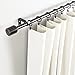 Amazon Basics 1-inch Wall Curtain Rod with Cap Finials -36