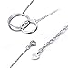 YIMERAIRE Mother Daughter Necklace for Mom, Two Interlocking Infinity Circles Sterling Silver Mother Necklace Gift Jewelry …