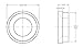 Dixon Air King AWR4 Air Hose Black Natural Rubber Washer, 1-5/16