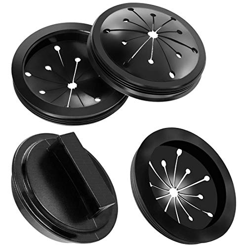 HJ Garden 4pcs Garbage Disposal Splash Guard & Stopper Set Kitchen Food Waste Disposer Sink Plug Accessories