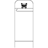Briarwood Lane Everyday Wrought Iron Butterfly Garden Flag Arbor 41x15 Garden Flag Decorative Arbor