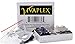 Vivaplex, 24, Assorted Colors, 2 ml (5/8 Dram) Glass Bottles, with Orifice Reducers and Black Caps