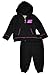 Juicy Couture Little Girls' 2 Piece Hooded Jacket and Jog Pant Set, Black, 6