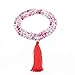 OVALBUY 108 Hand Knotted 6mm Colored Stone Beads Tibetan Buddhist Prayer Japa Mala for Meditation