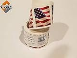 USPS Forever Flag Stamps Roll of 100 (Stamp Design May Vary), Pack 2