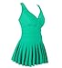 NINEWE Women's Plus-Size Swimsuit Shaping Body One Piece Swimdress Swimsuits Swimwear