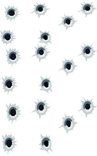 Rogue River Tactical Funny Realistic Fake Bullet Holes Auto Decal Bumper Sticker Car Truck Trailer Boat RV Window Locker Joke Gift