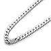 Men's 4mm Solid Sterling Silver .925 Curb Link Chain Necklace, Made in Italy (30)