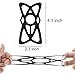 Staruby Bike Phone Band Replacement Security Rubber Silicone Elastic Bands for Bicycle Bike, Motorcycle, Handlebar, Roll Bar Mount, Phone Mount Bands Universal Size, 2-Pack (Black)