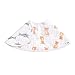 Aden by Aden + Anais Burpy Bib, 100% Cotton Muslin, Soft Absorbent 4 Layers, Multi-Use Burp Cloth and Bib, 22.5” X 11”, Single, Safari Friends - Tiger/Zebra