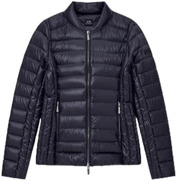 Armani Exchange A|X Women's Quilted Down Jacket, Navy Icon, S